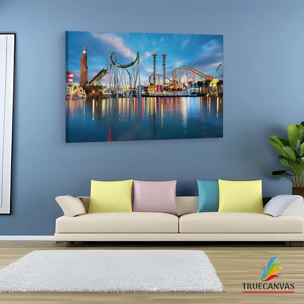 Multicolor_Universal'S_Islands_Of_Adventure,_Wooden_Framed_Canvas_Paintings_|_For_Living_Room_|_Bedroom_|_Office_|_Gallery_|_Ready_Wall_Mount_Canvas_Wall_Art_Painting_|_Size_-_12_X_18In,_Ct0436