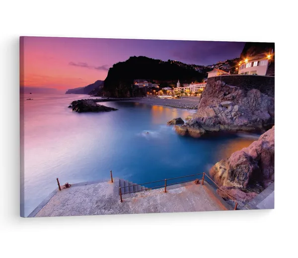 Multicolor_Ponta_Do_Sol,_Wooden_Framed_Canvas_Paintings_|_For_Living_Room_|_Bedroom_|_Office_|_Gallery_|_Ready_Wall_Mount_Canvas_Wall_Art_Painting_|_Size_-_12_X_18In,_Ct0438