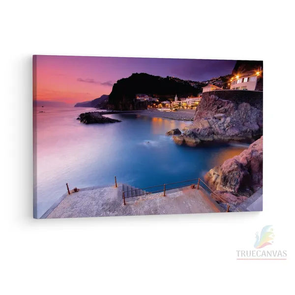 Multicolor_Ponta_Do_Sol,_Wooden_Framed_Canvas_Paintings_|_For_Living_Room_|_Bedroom_|_Office_|_Gallery_|_Ready_Wall_Mount_Canvas_Wall_Art_Painting_|_Size_-_12_X_18In,_Ct0438