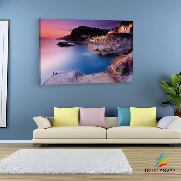 Multicolor_Ponta_Do_Sol,_Wooden_Framed_Canvas_Paintings_|_For_Living_Room_|_Bedroom_|_Office_|_Gallery_|_Ready_Wall_Mount_Canvas_Wall_Art_Painting_|_Size_-_12_X_18In,_Ct0438