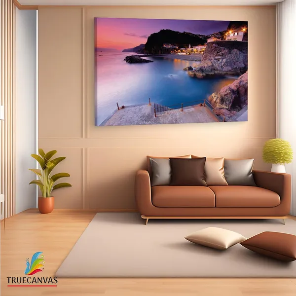 Multicolor_Ponta_Do_Sol,_Wooden_Framed_Canvas_Paintings_|_For_Living_Room_|_Bedroom_|_Office_|_Gallery_|_Ready_Wall_Mount_Canvas_Wall_Art_Painting_|_Size_-_12_X_18In,_Ct0438