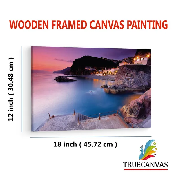 Multicolor_Ponta_Do_Sol,_Wooden_Framed_Canvas_Paintings_|_For_Living_Room_|_Bedroom_|_Office_|_Gallery_|_Ready_Wall_Mount_Canvas_Wall_Art_Painting_|_Size_-_12_X_18In,_Ct0438