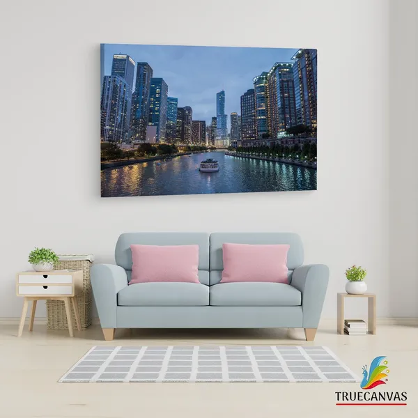 Multicolor_Riverwalk,_Wooden_Framed_Canvas_Paintings_|_For_Living_Room_|_Bedroom_|_Office_|_Gallery_|_Ready_Wall_Mount_Canvas_Wall_Art_Painting_|_Size_-_12_X_18In,_Ct0440