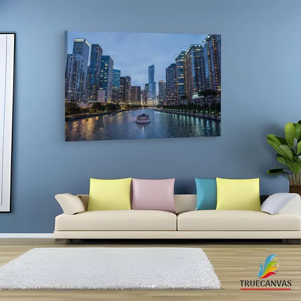 Multicolor_Riverwalk,_Wooden_Framed_Canvas_Paintings_|_For_Living_Room_|_Bedroom_|_Office_|_Gallery_|_Ready_Wall_Mount_Canvas_Wall_Art_Painting_|_Size_-_12_X_18In,_Ct0440