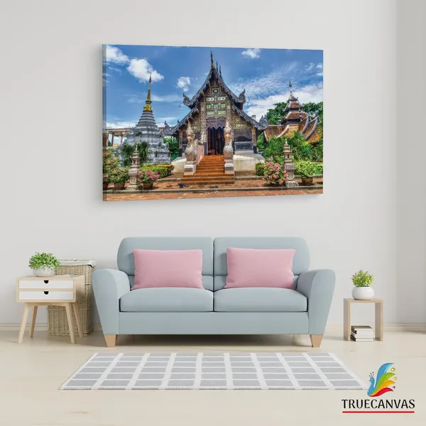 Multicolor_Chiang_Mai_Old_City_Bangkok,_Wooden_Framed_Canvas_Paintings_|_For_Living_Room_|_Bedroom_|_Office_|_Gallery_|_Ready_Wall_Mount_Canvas_Wall_Art_Painting_|_Size_-_12_X_18In,_Ct0443