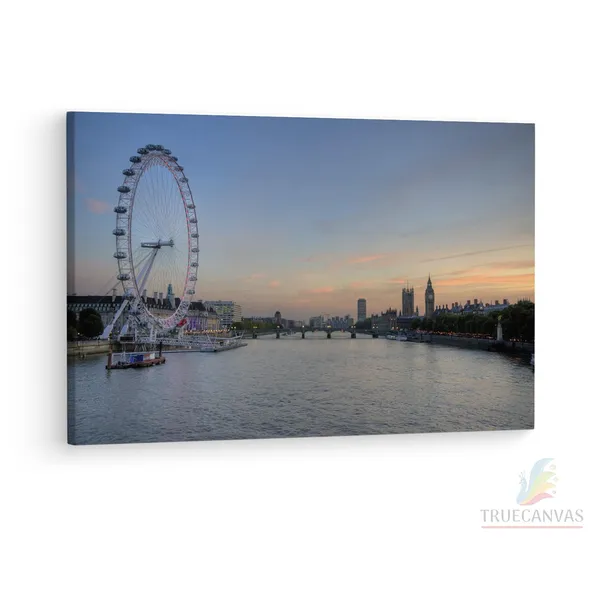 Multicolor_River_Thames,_Wooden_Framed_Canvas_Paintings_|_For_Living_Room_|_Bedroom_|_Office_|_Gallery_|_Ready_Wall_Mount_Canvas_Wall_Art_Painting_|_Size_-_12_X_18In,_Ct0445