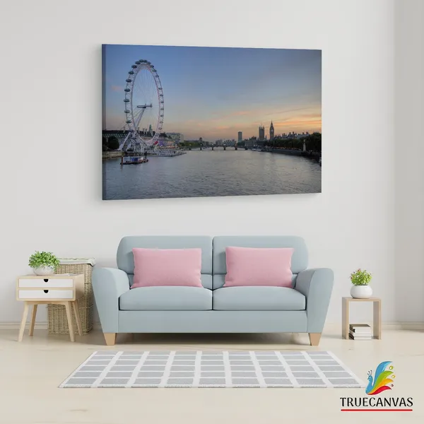 Multicolor_River_Thames,_Wooden_Framed_Canvas_Paintings_|_For_Living_Room_|_Bedroom_|_Office_|_Gallery_|_Ready_Wall_Mount_Canvas_Wall_Art_Painting_|_Size_-_12_X_18In,_Ct0445
