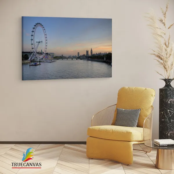 Multicolor_River_Thames,_Wooden_Framed_Canvas_Paintings_|_For_Living_Room_|_Bedroom_|_Office_|_Gallery_|_Ready_Wall_Mount_Canvas_Wall_Art_Painting_|_Size_-_12_X_18In,_Ct0445