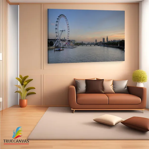 Multicolor_River_Thames,_Wooden_Framed_Canvas_Paintings_|_For_Living_Room_|_Bedroom_|_Office_|_Gallery_|_Ready_Wall_Mount_Canvas_Wall_Art_Painting_|_Size_-_12_X_18In,_Ct0445