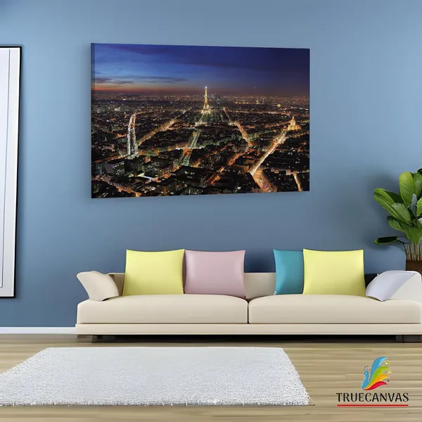 Multicolor_Eiffel_Tower,_Wooden_Framed_Canvas_Paintings_|_For_Living_Room_|_Bedroom_|_Office_|_Gallery_|_Ready_Wall_Mount_Canvas_Wall_Art_Painting_|_Size_-_12_X_18In,_Ct0448