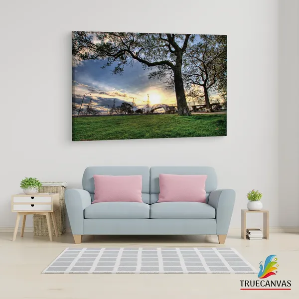 Multicolor_Trees,_Landscapes,_Grass,_Wooden_Framed_Canvas_Paintings_|_For_Living_Room_|_Bedroom_|_Office_|_Gallery_|_Ready_Wall_Mount_Canvas_Wall_Art_Painting_|_Size_-_12_X_18In,_Ct0450