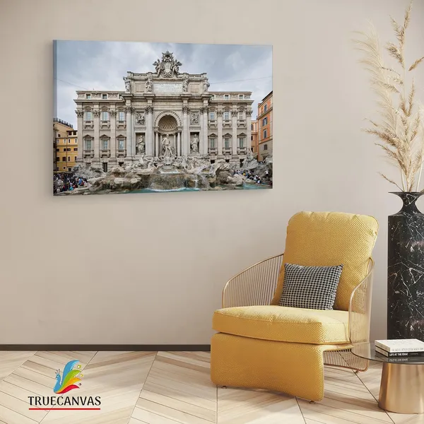 Multicolor_Trevi_Fountain,_Wooden_Framed_Canvas_Paintings_|_For_Living_Room_|_Bedroom_|_Office_|_Gallery_|_Ready_Wall_Mount_Canvas_Wall_Art_Painting_|_Size_-_12_X_18In,_Ct0451