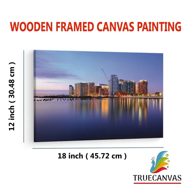 Multicolor_Jersey_City_Night_Purple,_Wooden_Framed_Canvas_Paintings_|_For_Living_Room_|_Bedroom_|_Office_|_Gallery_|_Ready_Wall_Mount_Canvas_Wall_Art_Painting_|_Size_-_12_X_18In,_Ct0454
