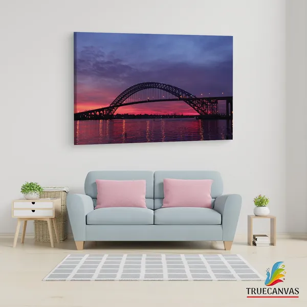 Multicolor_Bayonne_Bridge,_Wooden_Framed_Canvas_Paintings_|_For_Living_Room_|_Bedroom_|_Office_|_Gallery_|_Ready_Wall_Mount_Canvas_Wall_Art_Painting_|_Size_-_12_X_18In,_Ct0455