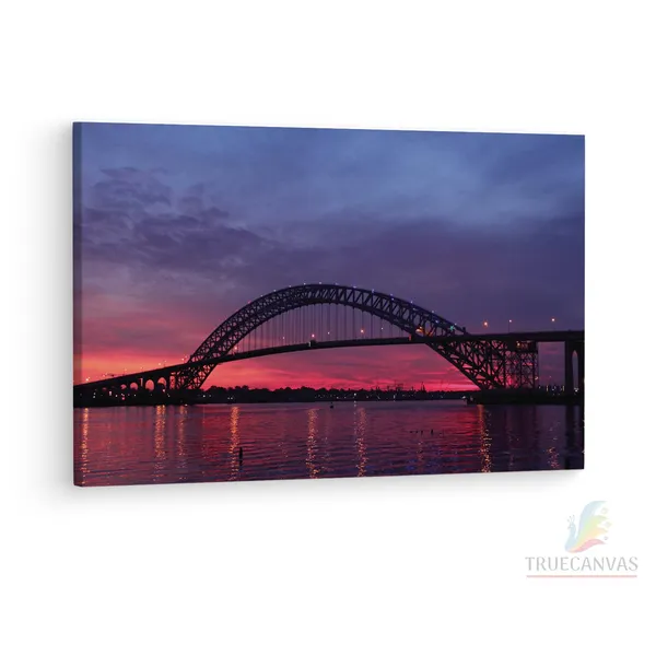 Multicolor_Bayonne_Bridge,_Wooden_Framed_Canvas_Paintings_|_For_Living_Room_|_Bedroom_|_Office_|_Gallery_|_Ready_Wall_Mount_Canvas_Wall_Art_Painting_|_Size_-_12_X_18In,_Ct0455