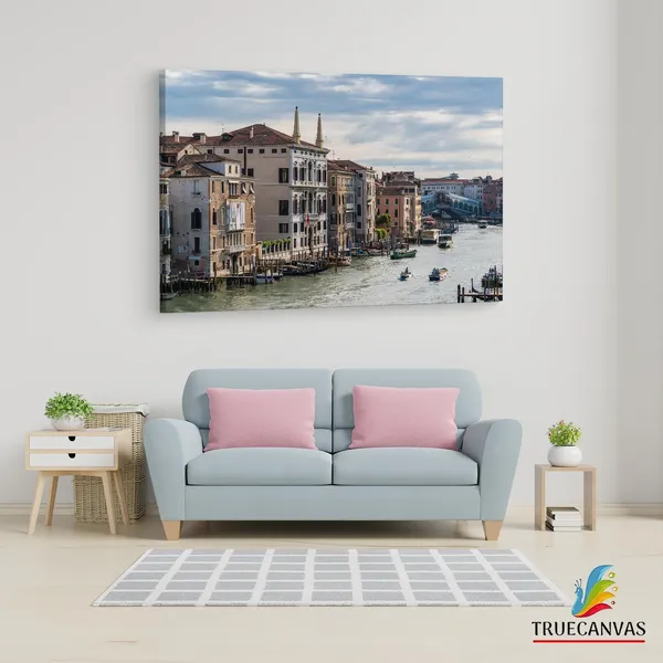 Multicolor_Grand_Canal,_Wooden_Framed_Canvas_Paintings_|_For_Living_Room_|_Bedroom_|_Office_|_Gallery_|_Ready_Wall_Mount_Canvas_Wall_Art_Painting_|_Size_-_12_X_18In,_Ct0456
