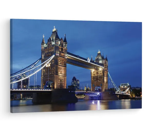 Multicolor_Tower_Bridge,_Wooden_Framed_Canvas_Paintings_|_For_Living_Room_|_Bedroom_|_Office_|_Gallery_|_Ready_Wall_Mount_Canvas_Wall_Art_Painting_|_Size_-_12_X_18In,_Ct0458