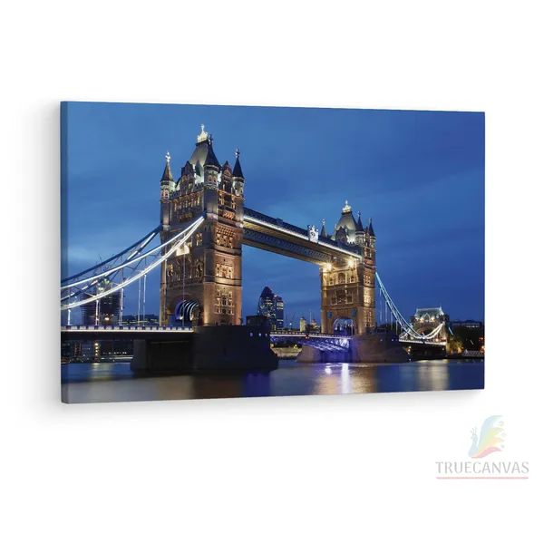 Multicolor_Tower_Bridge,_Wooden_Framed_Canvas_Paintings_|_For_Living_Room_|_Bedroom_|_Office_|_Gallery_|_Ready_Wall_Mount_Canvas_Wall_Art_Painting_|_Size_-_12_X_18In,_Ct0458