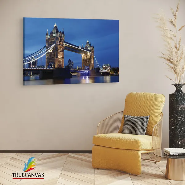 Multicolor_Tower_Bridge,_Wooden_Framed_Canvas_Paintings_|_For_Living_Room_|_Bedroom_|_Office_|_Gallery_|_Ready_Wall_Mount_Canvas_Wall_Art_Painting_|_Size_-_12_X_18In,_Ct0458
