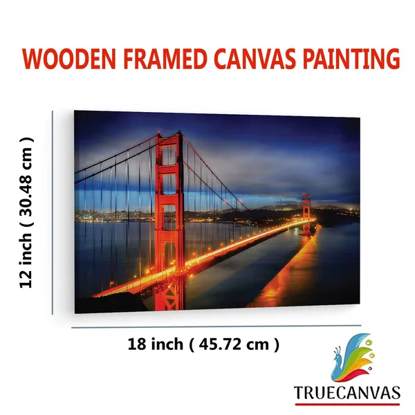 Multicolor_Golden_Gate_Bridge,_Wooden_Framed_Canvas_Paintings_|_For_Living_Room_|_Bedroom_|_Office_|_Gallery_|_Ready_Wall_Mount_Canvas_Wall_Art_Painting_|_Size_-_12_X_18In,_Ct0467