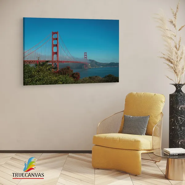 Multicolor_Golden_Gate_Bridge,_Wooden_Framed_Canvas_Paintings_|_For_Living_Room_|_Bedroom_|_Office_|_Gallery_|_Ready_Wall_Mount_Canvas_Wall_Art_Painting_|_Size_-_12_X_18In,_Ct0470