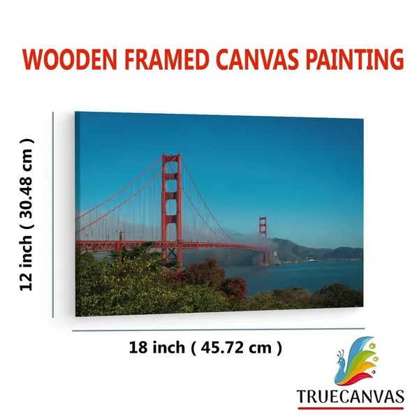 Multicolor_Golden_Gate_Bridge,_Wooden_Framed_Canvas_Paintings_|_For_Living_Room_|_Bedroom_|_Office_|_Gallery_|_Ready_Wall_Mount_Canvas_Wall_Art_Painting_|_Size_-_12_X_18In,_Ct0470