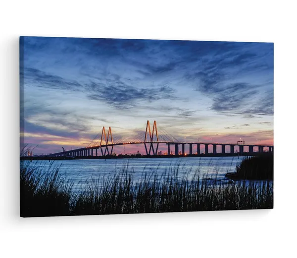 Multicolor_Fred_Hartman_Bridge,_Wooden_Framed_Canvas_Paintings_|_For_Living_Room_|_Bedroom_|_Office_|_Gallery_|_Ready_Wall_Mount_Canvas_Wall_Art_Painting_|_Size_-_12_X_18In,_Ct0472