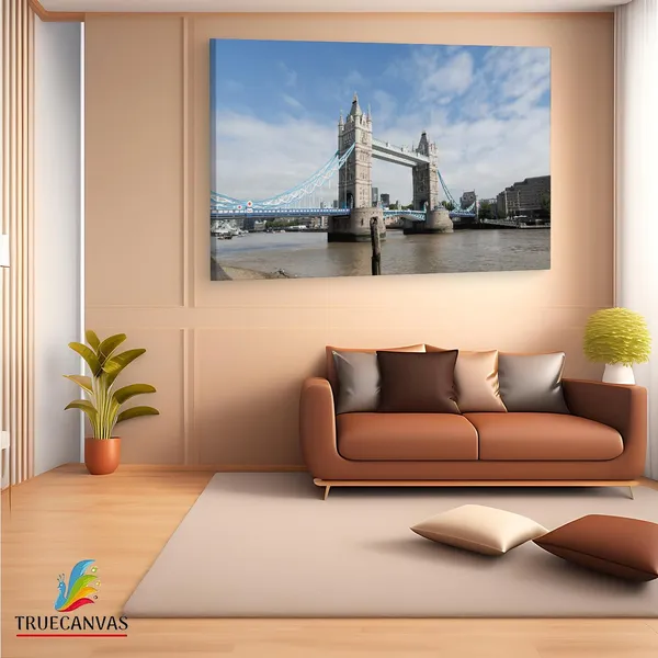 Multicolor_Tower_Bridge,_Wooden_Framed_Canvas_Paintings_|_For_Living_Room_|_Bedroom_|_Office_|_Gallery_|_Ready_Wall_Mount_Canvas_Wall_Art_Painting_|_Size_-_12_X_18In,_Ct0473