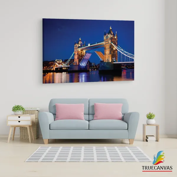 Multicolor_Tower_Bridge,_Wooden_Framed_Canvas_Paintings_|_For_Living_Room_|_Bedroom_|_Office_|_Gallery_|_Ready_Wall_Mount_Canvas_Wall_Art_Painting_|_Size_-_12_X_18In,_Ct0474