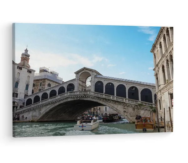 Multicolor_Rialto_Bridge,_Wooden_Framed_Canvas_Paintings_|_For_Living_Room_|_Bedroom_|_Office_|_Gallery_|_Ready_Wall_Mount_Canvas_Wall_Art_Painting_|_Size_-_12_X_18In,_Ct0478
