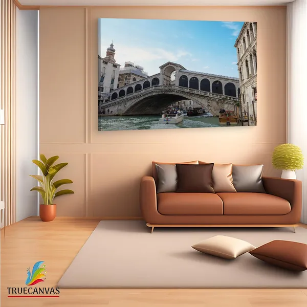 Multicolor_Rialto_Bridge,_Wooden_Framed_Canvas_Paintings_|_For_Living_Room_|_Bedroom_|_Office_|_Gallery_|_Ready_Wall_Mount_Canvas_Wall_Art_Painting_|_Size_-_12_X_18In,_Ct0478