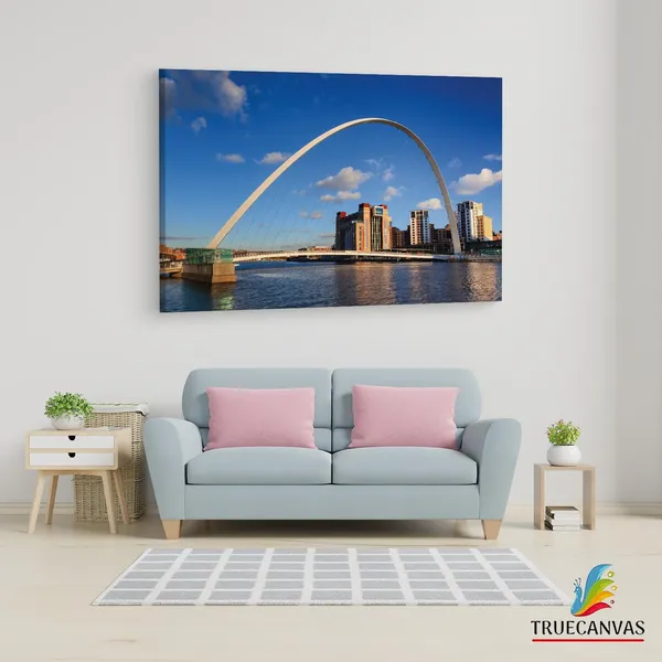 Multicolor_Gateshead_Millennium_Bridge,_Wooden_Framed_Canvas_Paintings_|_For_Living_Room_|_Bedroom_|_Office_|_Gallery_|_Ready_Wall_Mount_Canvas_Wall_Art_Painting_|_Size_-_12_X_18In,_Ct0480