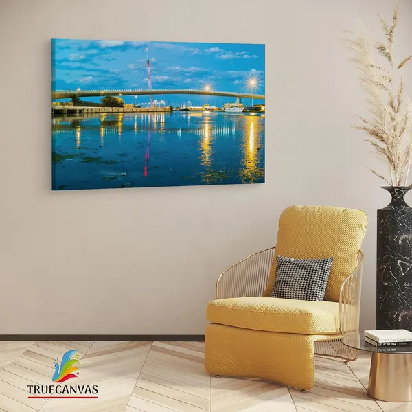 Multicolor_Ponte_Del_Mare,_Wooden_Framed_Canvas_Paintings_|_For_Living_Room_|_Bedroom_|_Office_|_Gallery_|_Ready_Wall_Mount_Canvas_Wall_Art_Painting_|_Size_-_12_X_18In,_Ct0481