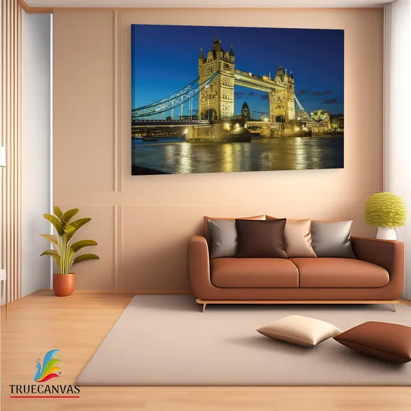 Multicolor_Tower_Bridge,_Wooden_Framed_Canvas_Paintings_|_For_Living_Room_|_Bedroom_|_Office_|_Gallery_|_Ready_Wall_Mount_Canvas_Wall_Art_Painting_|_Size_-_12_X_18In,_Ct0483