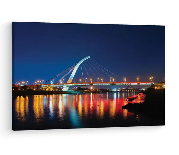 Multicolor_Dazhi_Bridge,_Wooden_Framed_Canvas_Paintings_|_For_Living_Room_|_Bedroom_|_Office_|_Gallery_|_Ready_Wall_Mount_Canvas_Wall_Art_Painting_|_Size_-_12_X_18In,_Ct0486