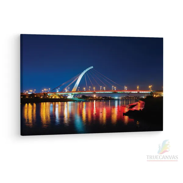Multicolor_Dazhi_Bridge,_Wooden_Framed_Canvas_Paintings_|_For_Living_Room_|_Bedroom_|_Office_|_Gallery_|_Ready_Wall_Mount_Canvas_Wall_Art_Painting_|_Size_-_12_X_18In,_Ct0486