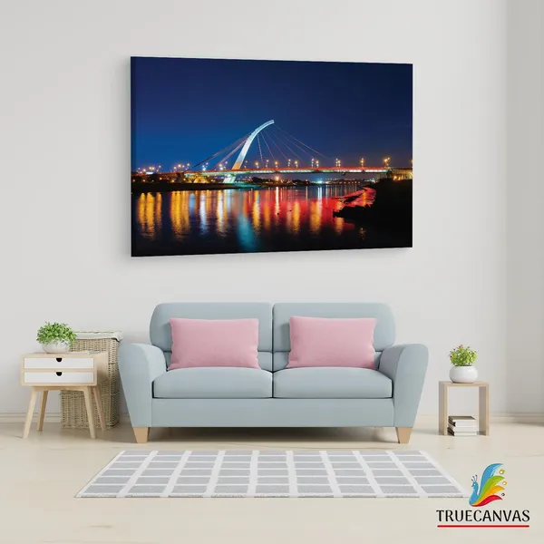 Multicolor_Dazhi_Bridge,_Wooden_Framed_Canvas_Paintings_|_For_Living_Room_|_Bedroom_|_Office_|_Gallery_|_Ready_Wall_Mount_Canvas_Wall_Art_Painting_|_Size_-_12_X_18In,_Ct0486