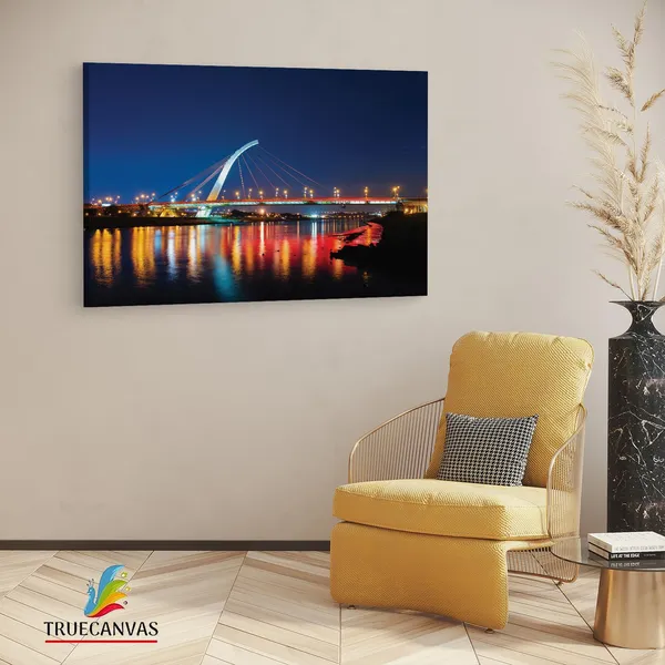 Multicolor_Dazhi_Bridge,_Wooden_Framed_Canvas_Paintings_|_For_Living_Room_|_Bedroom_|_Office_|_Gallery_|_Ready_Wall_Mount_Canvas_Wall_Art_Painting_|_Size_-_12_X_18In,_Ct0486