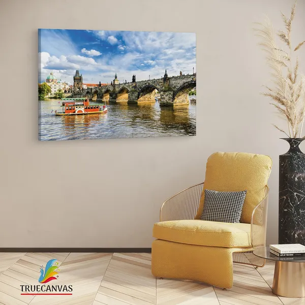 Multicolor_Charles_Bridge,_Wooden_Framed_Canvas_Paintings_|_For_Living_Room_|_Bedroom_|_Office_|_Gallery_|_Ready_Wall_Mount_Canvas_Wall_Art_Painting_|_Size_-_12_X_18In,_Ct0488