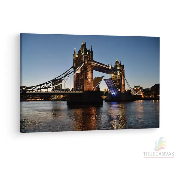 Multicolor_Tower_Bridge,_Wooden_Framed_Canvas_Paintings_|_For_Living_Room_|_Bedroom_|_Office_|_Gallery_|_Ready_Wall_Mount_Canvas_Wall_Art_Painting_|_Size_-_12_X_18In,_Ct0489