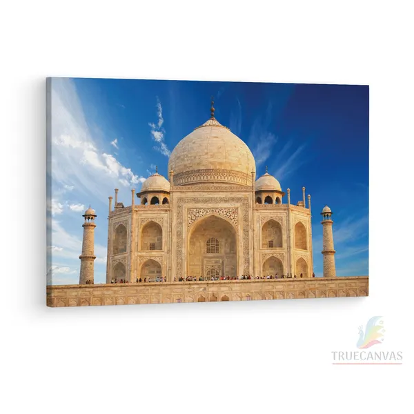 Multicolor_Taj_Mahal,_Wooden_Framed_Canvas_Paintings_|_For_Living_Room_|_Bedroom_|_Office_|_Gallery_|_Ready_Wall_Mount_Canvas_Wall_Art_Painting_|_Size_-_12_X_18In,_Ct0494