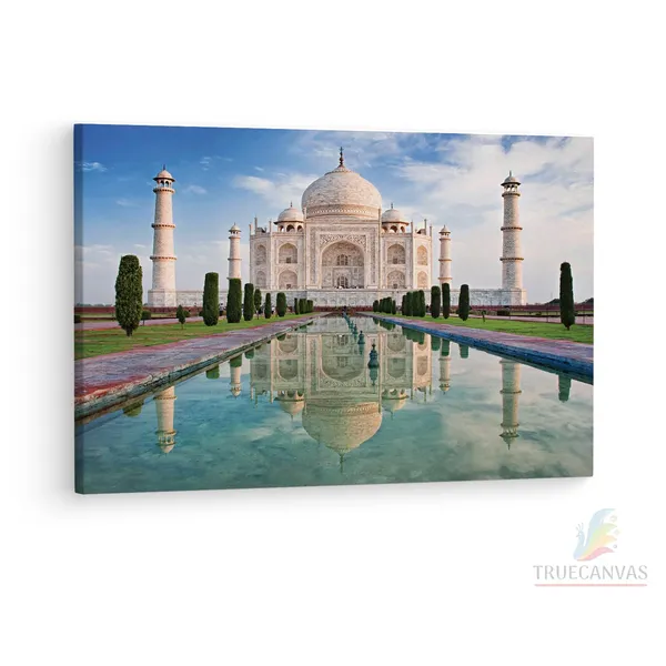 Multicolor_Taj_Mahal,_Wooden_Framed_Canvas_Paintings_|_For_Living_Room_|_Bedroom_|_Office_|_Gallery_|_Ready_Wall_Mount_Canvas_Wall_Art_Painting_|_Size_-_12_X_18In,_Ct0495