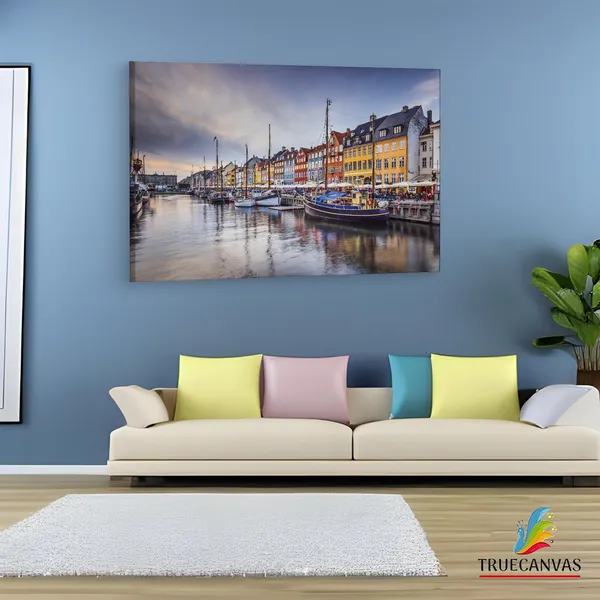 Multicolor_Copenhagen_Itinerary,_Wooden_Framed_Canvas_Paintings_|_For_Living_Room_|_Bedroom_|_Office_|_Gallery_|_Ready_Wall_Mount_Canvas_Wall_Art_Painting_|_Size_-_12_X_18In,_Ct0505