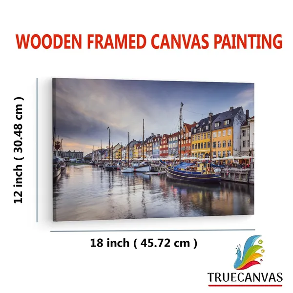 Multicolor_Copenhagen_Itinerary,_Wooden_Framed_Canvas_Paintings_|_For_Living_Room_|_Bedroom_|_Office_|_Gallery_|_Ready_Wall_Mount_Canvas_Wall_Art_Painting_|_Size_-_12_X_18In,_Ct0505