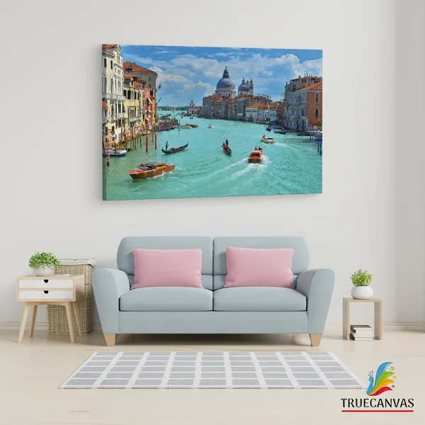 Multicolor_Grand_Canal,_Wooden_Framed_Canvas_Paintings_|_For_Living_Room_|_Bedroom_|_Office_|_Gallery_|_Ready_Wall_Mount_Canvas_Wall_Art_Painting_|_Size_-_12_X_18In,_Ct0506