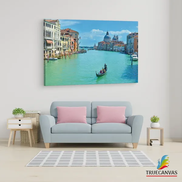 Multicolor_Grand_Canal,_Wooden_Framed_Canvas_Paintings_|_For_Living_Room_|_Bedroom_|_Office_|_Gallery_|_Ready_Wall_Mount_Canvas_Wall_Art_Painting_|_Size_-_12_X_18In,_Ct0508