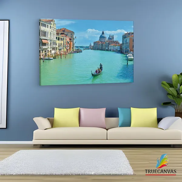 Multicolor_Grand_Canal,_Wooden_Framed_Canvas_Paintings_|_For_Living_Room_|_Bedroom_|_Office_|_Gallery_|_Ready_Wall_Mount_Canvas_Wall_Art_Painting_|_Size_-_12_X_18In,_Ct0508
