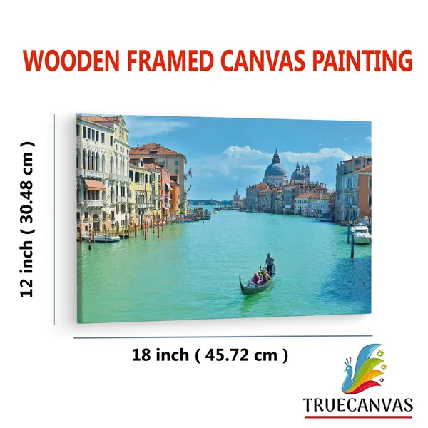 Multicolor_Grand_Canal,_Wooden_Framed_Canvas_Paintings_|_For_Living_Room_|_Bedroom_|_Office_|_Gallery_|_Ready_Wall_Mount_Canvas_Wall_Art_Painting_|_Size_-_12_X_18In,_Ct0508