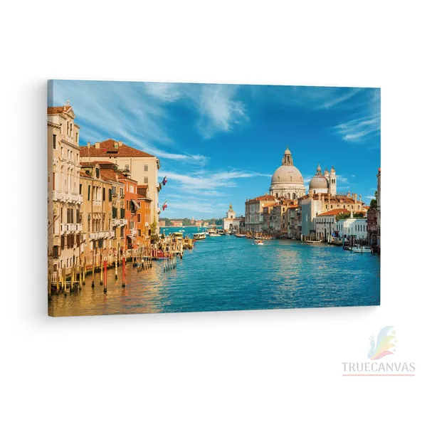 Multicolor_Grand_Canal,_Wooden_Framed_Canvas_Paintings_|_For_Living_Room_|_Bedroom_|_Office_|_Gallery_|_Ready_Wall_Mount_Canvas_Wall_Art_Painting_|_Size_-_12_X_18In,_Ct0514
