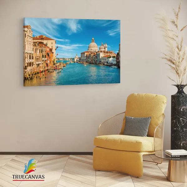 Multicolor_Grand_Canal,_Wooden_Framed_Canvas_Paintings_|_For_Living_Room_|_Bedroom_|_Office_|_Gallery_|_Ready_Wall_Mount_Canvas_Wall_Art_Painting_|_Size_-_12_X_18In,_Ct0514